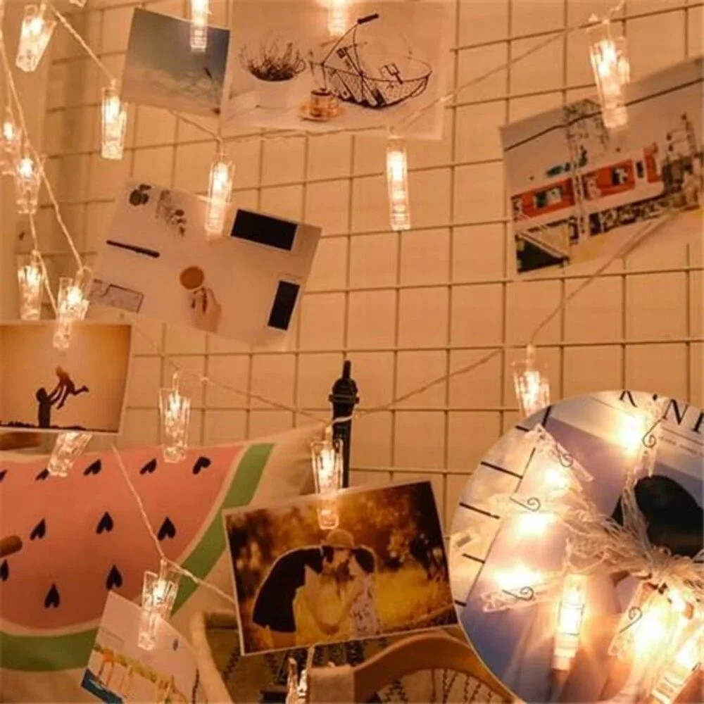 Photo Clip String Lights 17Ft 50 LED Fairy Lights Bedroom Dorm Decor